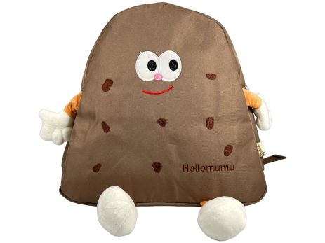 Детский рюкзак HELLOMUMU на одно отделение G3679-3 коричневый