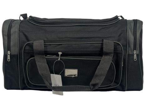 Дорожная сумка Wallaby на шесть отделений 1041-2 черная с серым