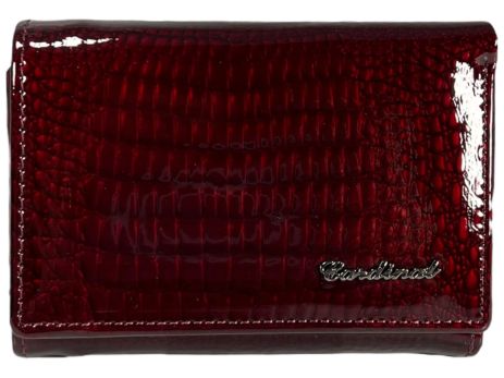 Жіночий гаманець Cardinal із лакованої шкіри C052-1 бордовий