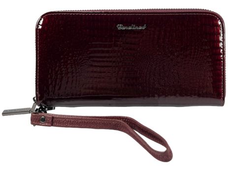 Жіночий гаманець Cardinal із лакованої шкіри C5243-1 бордовий.