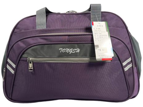Дорожня сумка TONGSHENG на три віділені TS 889-3 фіолетова