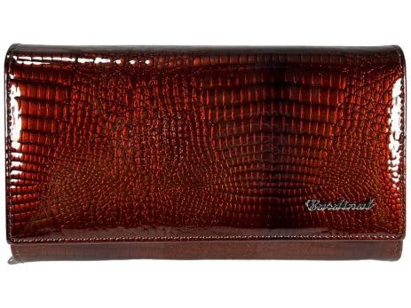 Жіночий гаманець Cardinal із лакованої шкіри C9032-2 цегляний