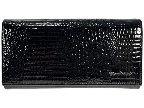Жіночий гаманець Cardinal із лакованої шкіри C5241-2 чорний