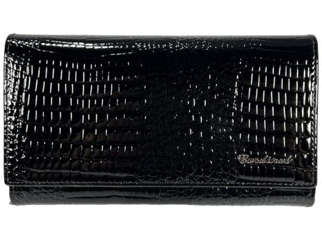 Жіночий гаманець Cardinal із лакованої шкіри C9032-4 чорний