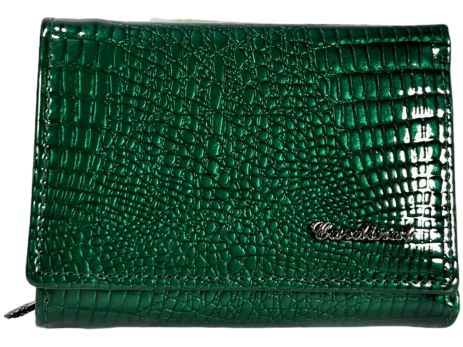 Жіночий гаманець Cardinal із лакованої шкіри C052-5 зелений