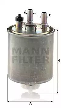 Фильтр топливный RENAULT LATITUDE, MANN (WK9022)