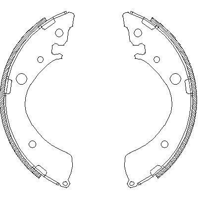 Комплект гальмівних колодок HONDA LIFE, REMSA (436701)