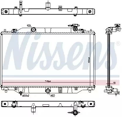 Радіатор охолодження двигуна MAZDA CX-5, NISSENS (606698)