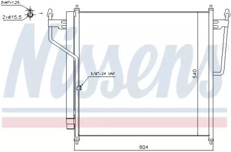 Радиатор, конденсор кондиционера INFINITI QX56, NISSAN TITAN, NISSENS (940503)