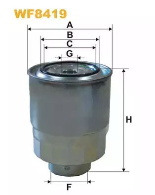 Фильтр топливный TOYOTA COROLLA, HONDA CR-V, WIXFILTRON (WF8419)