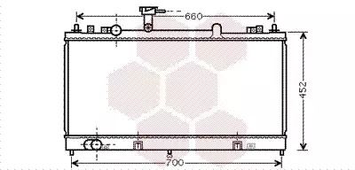 Радиатор охлаждения двигателя MAZDA 6, Van Wezel (27002162)