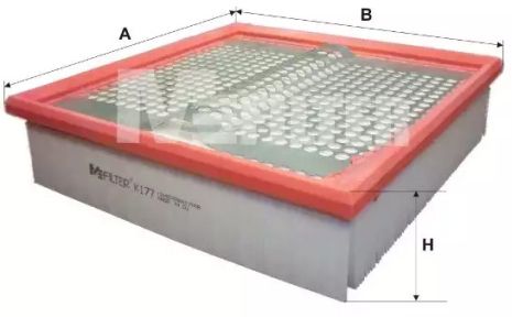 Фільтр повітряний MB 124 (M-filter), MFILTER (K177)