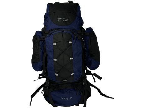 Туристичний рюкзак Kaiman з анатомічною спинкою A48-2 чорний з синім