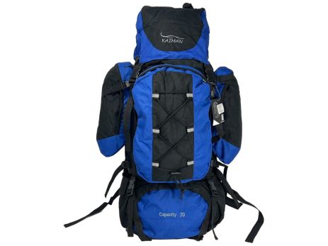 Туристичний рюкзак Kaiman з анатомічною спинкою A48-3 чорний з синім