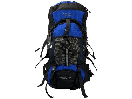 Туристичний рюкзак Kaiman з анатомічною спинкою B45-2 чорний з синім