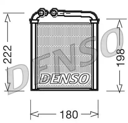 Радиатор печки VAG Octavia/EOS/Golf/Passat 1,4-3,6 03-13, DENSO (DRR32005)