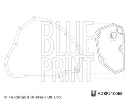 Фільтр АКПП Renault Clio/Duster/Kaptur/Megane 1.5dCi/1.6 15-(з прокладкою), BLUE PRINT (ADBP210068)