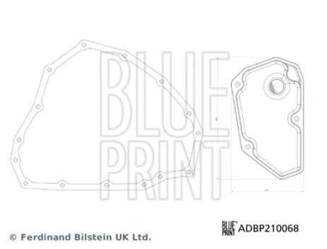 Фильтр АКПП Renault Clio/Duster/Kaptur/Megane 1.5dCi/1.6 15-(с прокладкой), BLUE PRINT (ADBP210068)