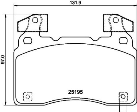 Комплект тормозных колодок, дисковый тормоз VAUXHALL INSIGNIA, OPEL INSIGNIA, BREMBO (P10064)