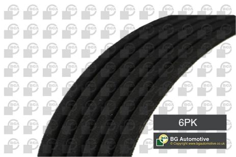 Полікліновий ремінь PORSCHE CAYENNE, VW TOUAREG, BGA (6PK2523)