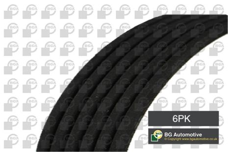 Поликлиновый ремень SKODA FABIA, AUDI A5, BGA (6PK1005)