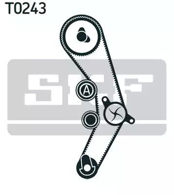 Помпа + комплект ремня ГРМ SKODA OCTAVIA, SEAT LEON, SKF (VKMC01935)