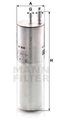 Фильтр топливный VW TRANSPORTER, MANN (WK8058)