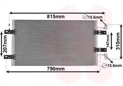 Радиатор, конденсор кондиционера NISSAN PRIMASTAR, OPEL VIVARO, Van Wezel (43005451)