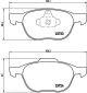 Комплект гальмівних колодок, дискове гальмо FORD USA, FORD AUSTRALIA, BREMBO (P24061)