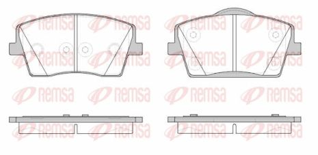 Комплект тормозных колодок, дисковый тормоз VOLVO XC40, REMSA (182300)