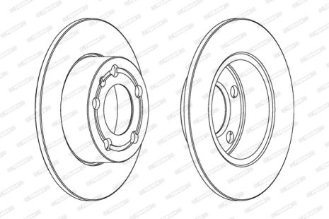 Диск гальмівний SEAT ARONA, SKODA SCALA, FERODO (DDF929)