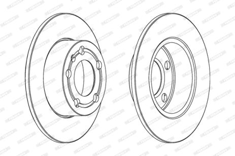 Диск гальмівний SEAT ARONA, SKODA SCALA, FERODO (DDF929)