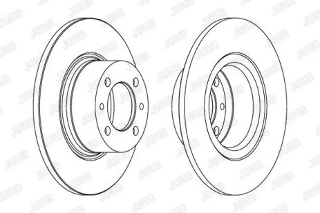 Диск гальмівний LADA TOSCANA, JURID (561074J)