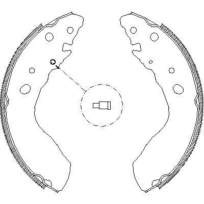 Комплект тормозных колодок GEO TRACKER, SUZUKI VITARA, REMSA (403300)
