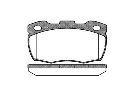 Комплект гальмівних колодок, дискове гальмо LAND ROVER, REMSA (026610)