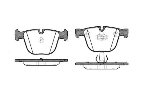 Комплект гальмівних колодок, дискове гальмо ROLLS-ROYCE PHANTOM, BMW X6, REMSA (089200)