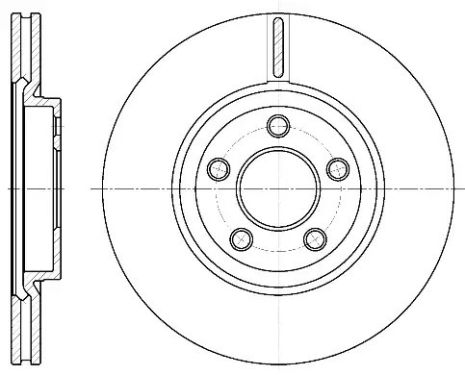 Диск гальмівний CHRYSLER PT, REMSA (663710)