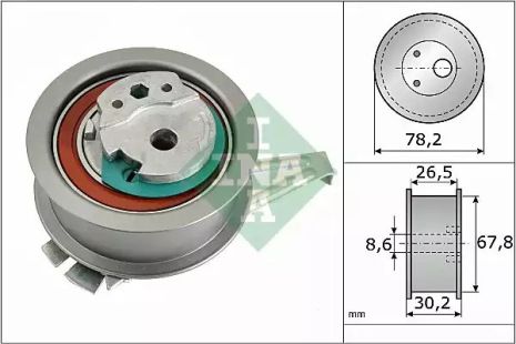 Натяжной ролик ремня ГРМ MAN TGE, SKODA KAROQ, INA (531089410)