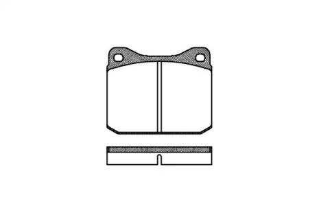 Комплект гальмівних колодок, дискове гальмо VW LT, REMSA (001000)