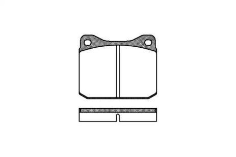 Комплект гальмівних колодок, дискове гальмо VW LT, REMSA (001000)