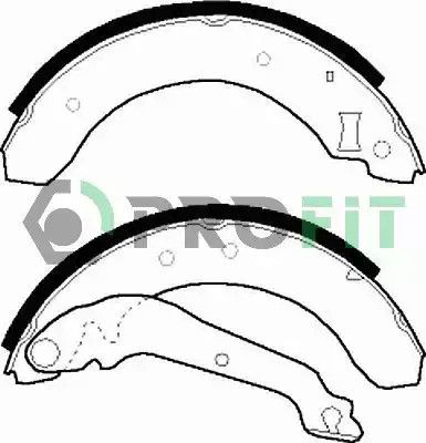 Комплект гальмівних колодок FORD SIERRA, PROFIT (50010176)