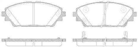 Комплект гальмівних колодок, дискове гальмо MAZDA CX-3, REMSA (156902)