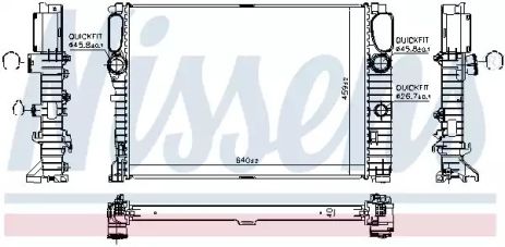 Радіатор охолодження двигуна MERCEDES-BENZ CLS, NISSENS (62796A)