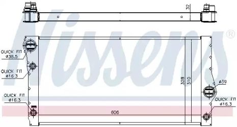 Радіатор охолодження двигуна BMW 5, NISSENS (60775)