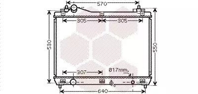 Радиатор охлаждения двигателя SUZUKI GRAND VITARA, Van Wezel (52002100)
