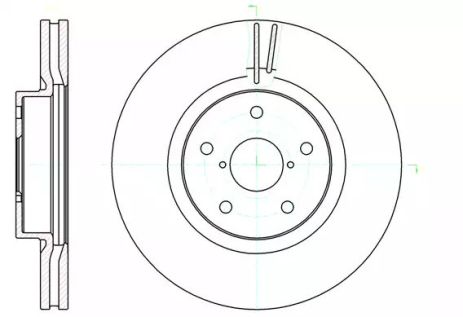 Диск гальмівний SUBARU TRIBECA, REMSA (6104110)