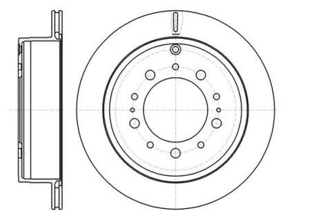 Диск тормозной LEXUS LX, TOYOTA LAND CRUISER, REMSA (6125710)