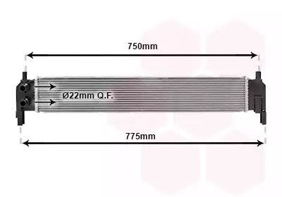 Радиатор охлаждения двигателя SEAT ATECA, SKODA OCTAVIA, Van Wezel (58012703)