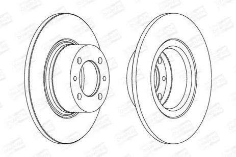 Диск гальмівний LADA TOSCANA, CHAMPION (561074CH)