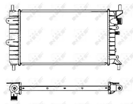 Радіатор охолодження двигуна FORD ESCORT, NRF (504437)